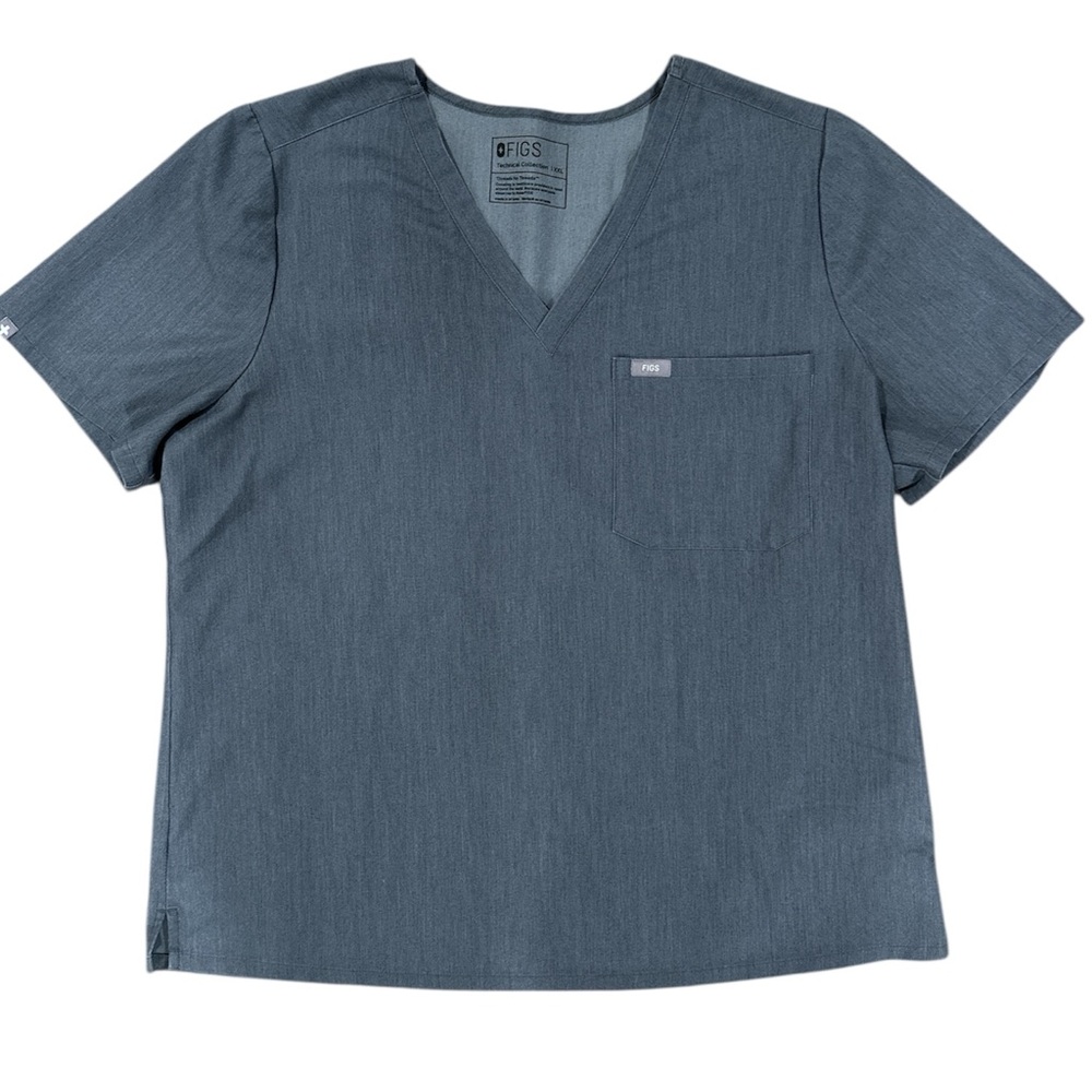Figs Catarina One-Pocket Scrub Top Graphite Women’s XXL